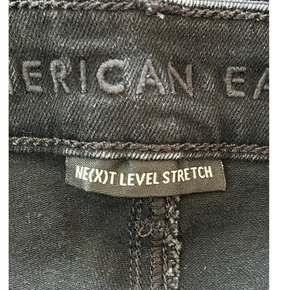 American Eagle Next Level Stretch Distressed Super Hi Rise Jeggings Size 2 Short - Picture 3 of 8